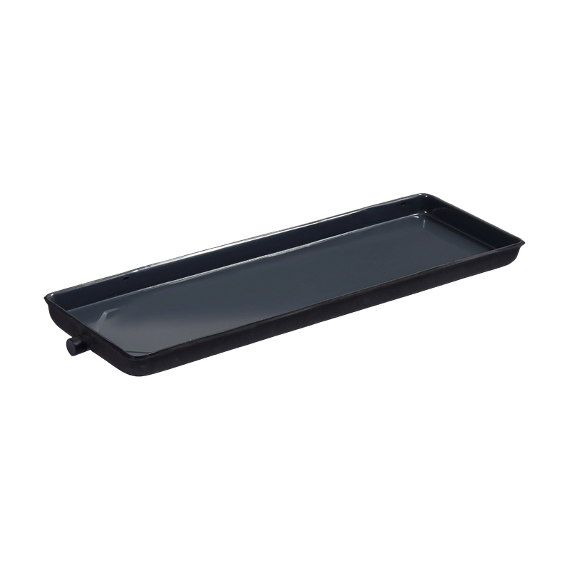 Black air conditioner drain pan