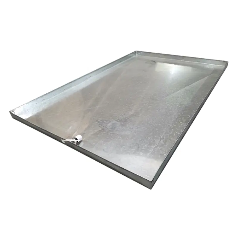 Galvanized Steel Condensate Collection Pans for Air Conditioning Systems