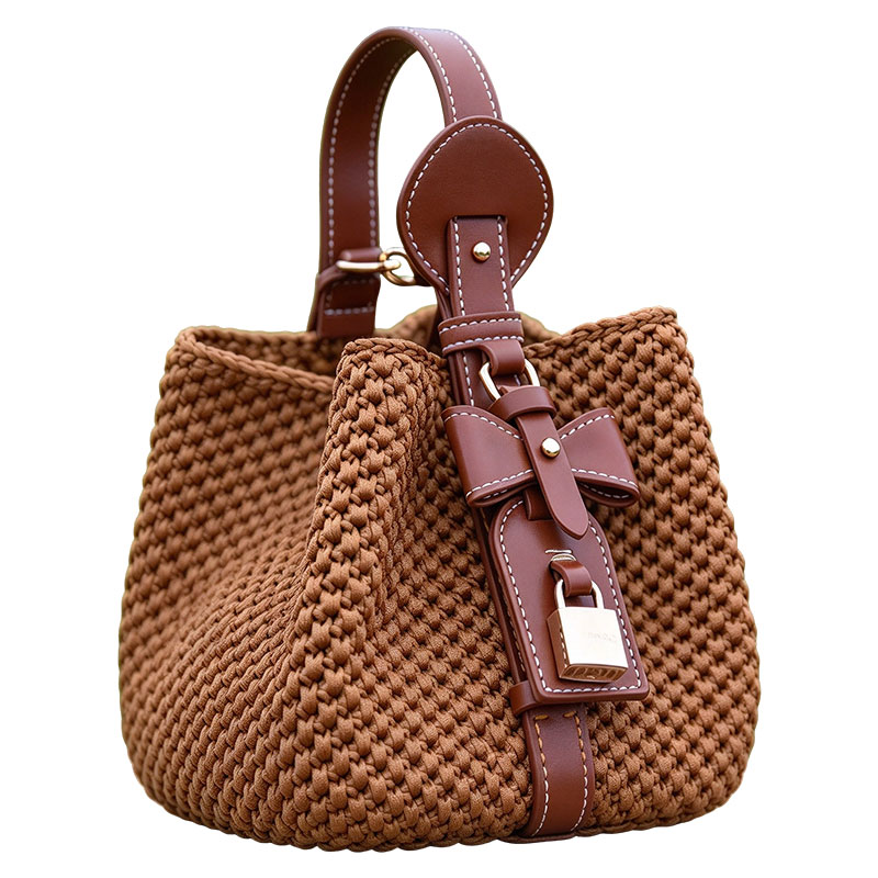Handwoven Vintage Bucket Bag